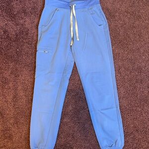 Figs Light Blue Drawstring Jogger Pants